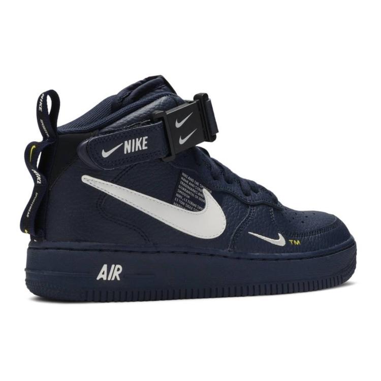 Nike Air Force 1 Mid Обсидиан Тур Желтый Белый GS AV3803-400