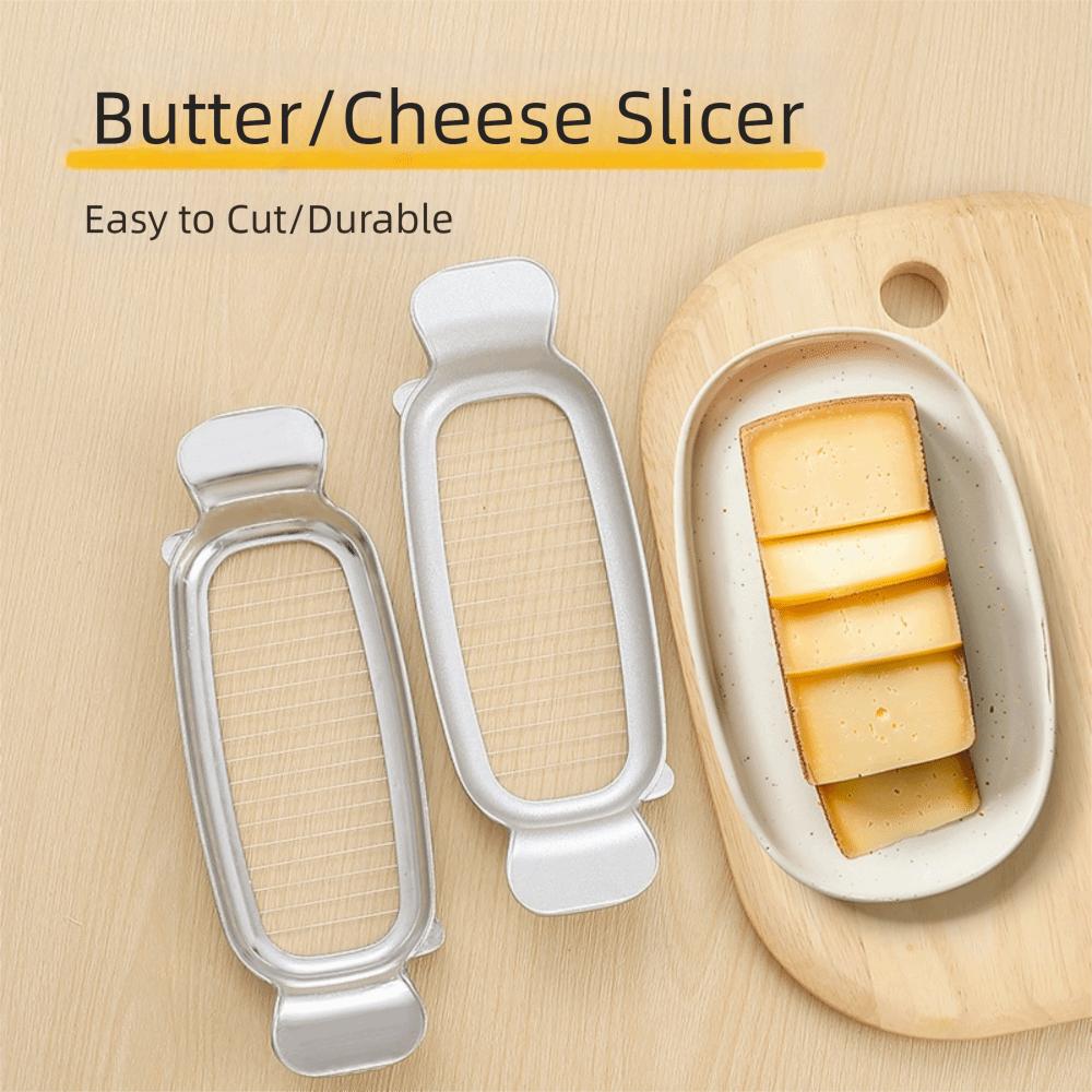 Durable Cheese Slicer Stainless Steel Wire Ham Slicer Multipurpose Butter Cutter  Easy Clean