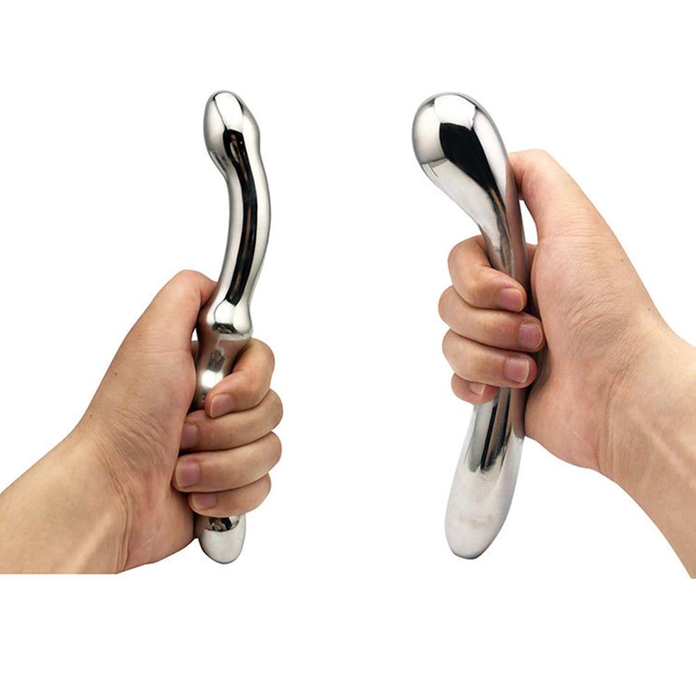 Тяжелая анальная пробка из нержавеющей стали, мужской массаж простаты, металлическая Анальная пробка, анальный расширитель влагалища, секс-игрушки для точки G для женщин и мужчин