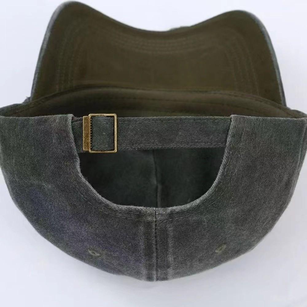 Washed Cotton Distressed Baseball Cap Breathable Trucker Hat Unisex Sun Hat