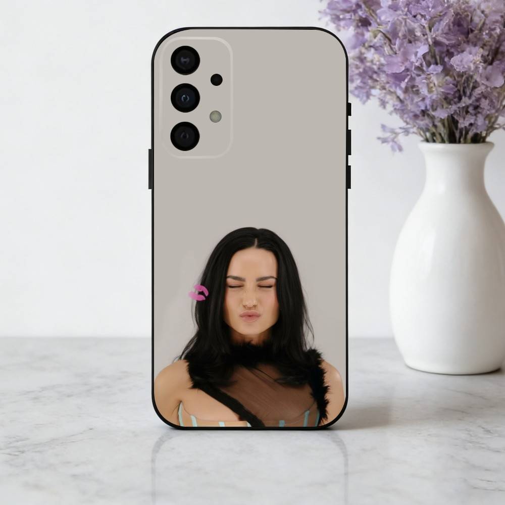Чехол для телефона D-Demi L-LovatoS Певец Для Samsung Galaxy A73,A72,A71,A70,A53,A52,A51,Мягкий Силиконовый Черный Чехол