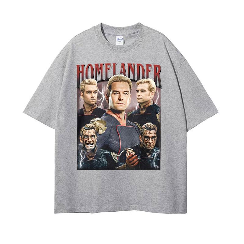 Limited The Homelander The Boys Season 4 The Boyz Vintage Graphic T Shirts Men Women Fashion Classic ONeck Short Sleeve Tshirt