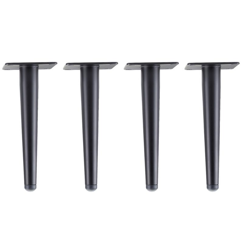 4Pcs Furniture Legs Coffee Table Legs, Black and Gold Metal Home DIY Projects Sofa Leg TV Cabinet Leg,Chair Leg,Ottoman Leg