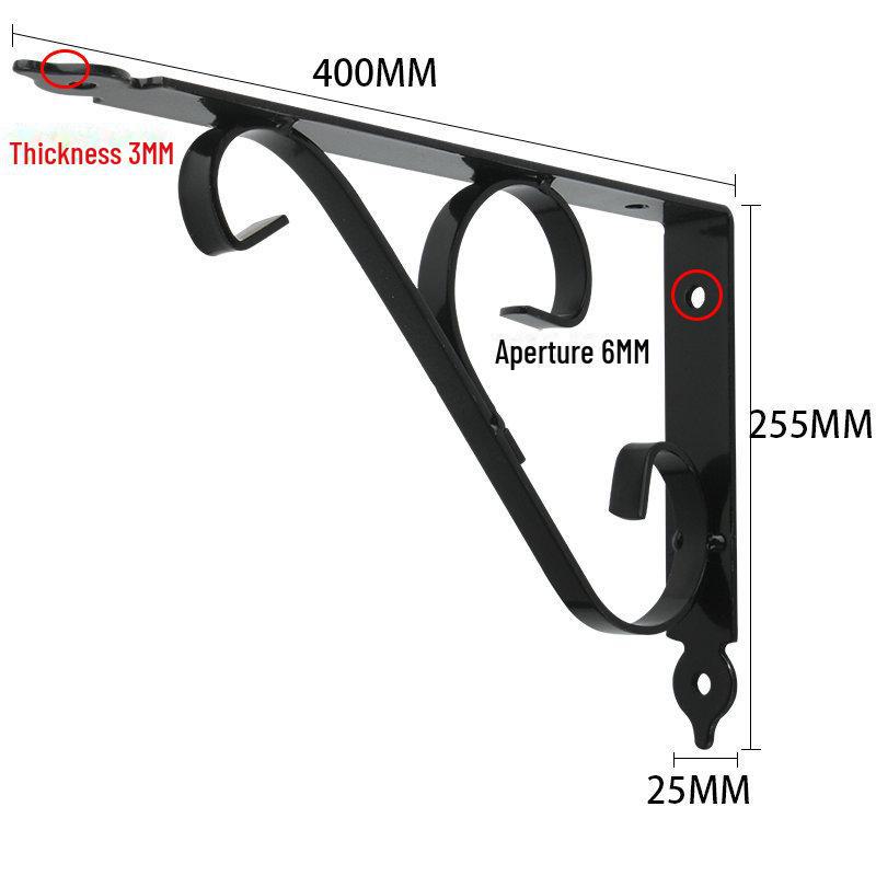 Утолщенный железный треугольный кронштейн для мраморной столешницы