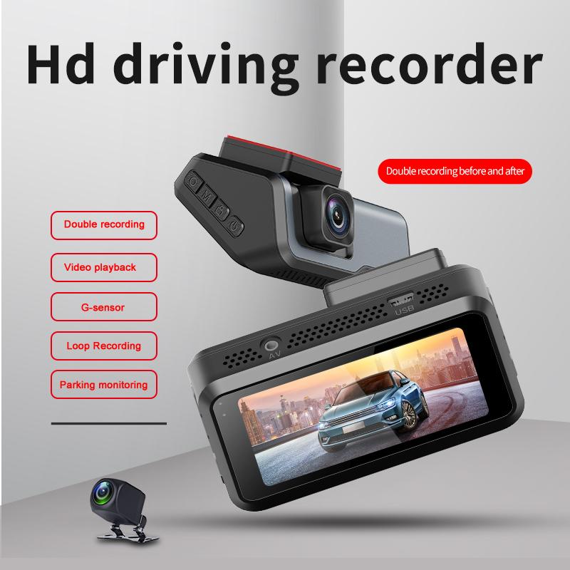 V6 3" FHD 1080P Dash Cam Car DVR Double Lens Recording Night Vision Parking Monitor G-sensor Vedio
