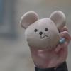 Кошелек для монет в виде медведя с перекрученным ртом, на молнии, плюшевый маленький кошелек, студенческая сумка, подвеска, симпатичная переносная сумка для хранения мелких предметов в стиле меньшинства