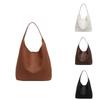 Minimalist Pu Woven Tote Bag For Women With Solid Color For Office And Shopping