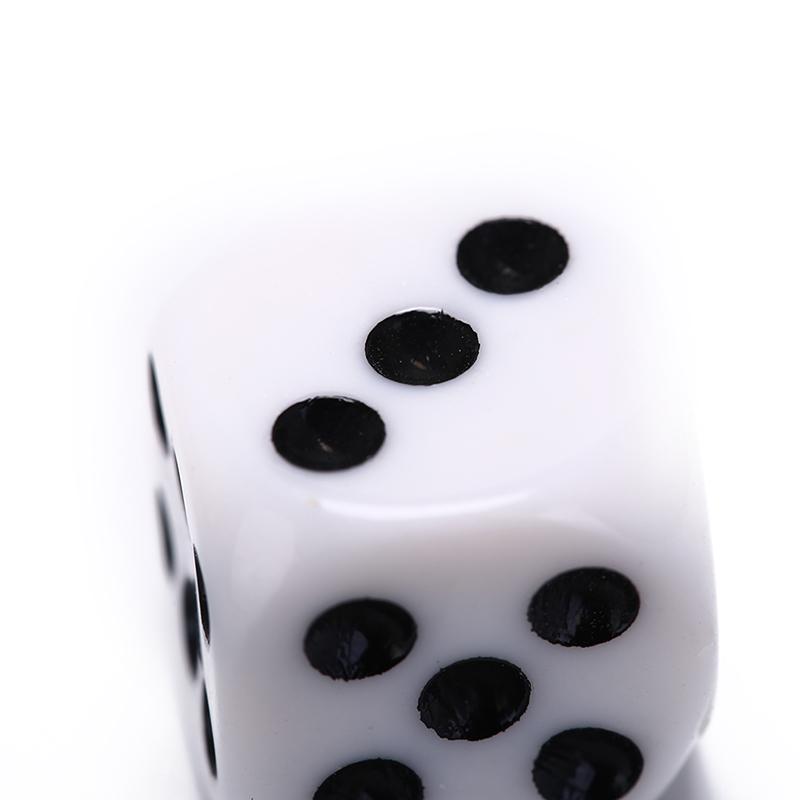5 шт./компл., 16 мм, игральные кости, белые круглые угловые шестигранные игральные кости, клубный бар, вечерние столы, набор игровых костей