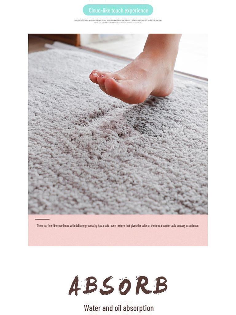 Ультрамягкий теплый нескользящий впитывающий коврик для ванной комнаты