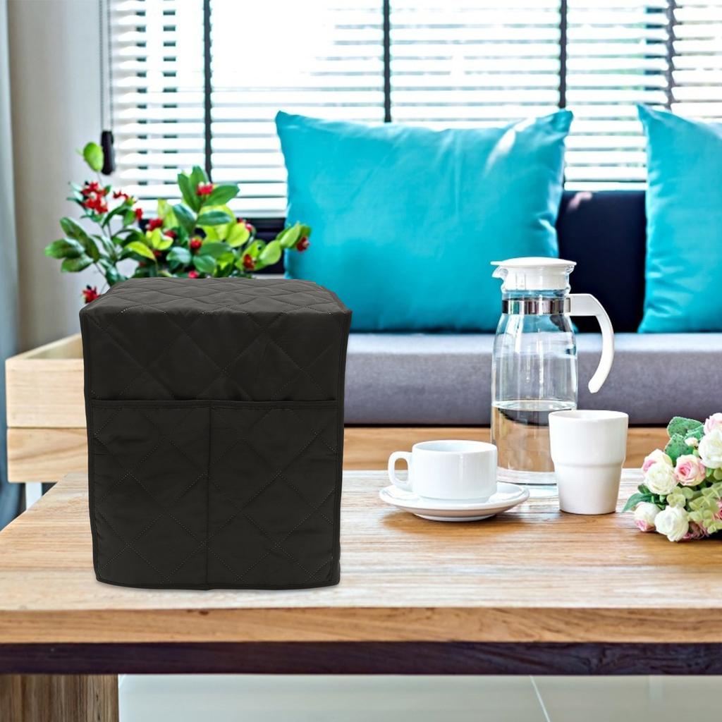 Household Appliance Coffee Machine Cover Soft Surface Protector Fits Most Standard Machines Two Pockets Dust Dirt Liquid Scratch