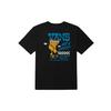 Vans Pizza Letter Print Casual Crew Neck Short Sleeve T-Shirt Unisex Tops Black VN0A54K4BLK