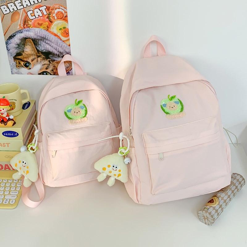 Schoolbag small fresh schoolbag female junior high school students cute sweet travel backpack leisure large capacity high school students