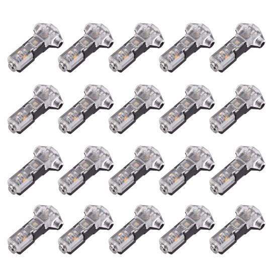10/20/30/40/50 Pcs T Tap Wire Splice Connectors 3 Way 1 Pin Solderless Low Voltage