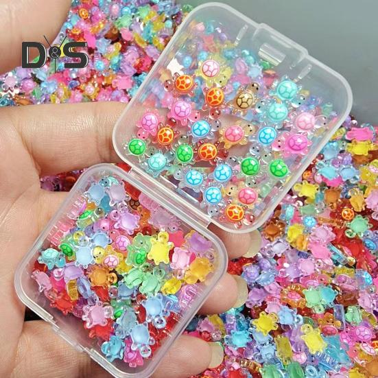 200 Pcs Mini Resin Turtles Glow In The Dark Tiny Turtle Figurines Miniature Turtle Statues for DIY Fairy Garden Micro Landscaping Decor