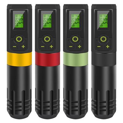 Беспроводная роторная машина для татуировок, машина для перманентного макияжа, функция синхронизации, 2000 мАч, светодиодный дисплей для шейдера, регулировка 0,5 В, ход 3,5 мм