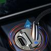 Мини Двойное USB Type-C PD Автомобильное Зарядное Устройство Адаптер Быстрой Зарядки Аксессуары Отделка 30 Вт