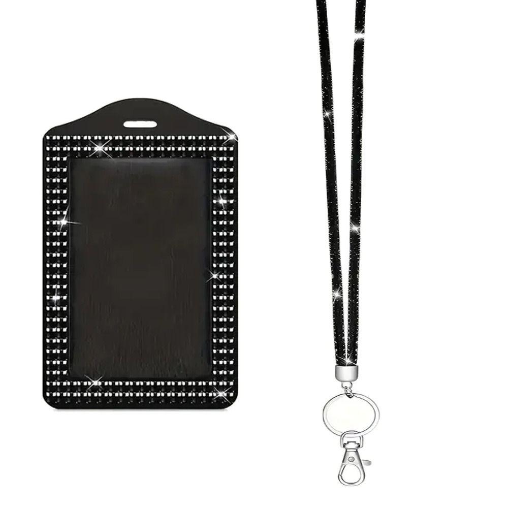 Retractable Lanyard ID Holder with Lanyard Bling ID Holder Keychain Hospital Setting