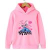 Толстовки с капюшоном Stitch, уличный модный свитер для мальчиков и девочек, детский спортивный свитер, толстовка с капюшоном для спорта на открытом воздухе, детская одежда