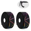 Road Bike Handlebar Tape Bicycle Breathable Anti Slip PU Handle Grip Wrap for Cycling Black and Color