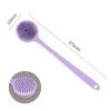 1 Piece Back Scrubber Scrub Long Handle Shower Body Bath Brush Silicone Massage Brush