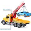 Игрушечные грузовики с крюком, свет и звук для мальчиков, тягач с фрикционным приводом и прицепом, игрушечные машинки для детей