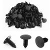 100 Pcs Black Nylon Plastic Car SUV Bumper Fender Rivets Trim Fastener Clips 8mm