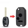 Для Honda Fit Accord Civic 2006-2011 2003-2013 CRV 2018 Pilot Modified Flip 2/3/4 кнопки автомобильный дистанционный ключ Shell с/без резиновой прокладки