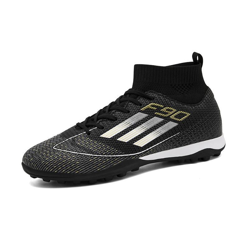 C Romecy Высокие Фрисби Обувь для футбола с искусственным газоном Мужские и женские шипы Сломанные шипы Студенческие детские кампусные игровые туфли
