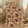 Capybara Cute Throw 240g Flannel Blanket, Suitable for Sofas, Beds, Offices, Exquisite Gift Blankets