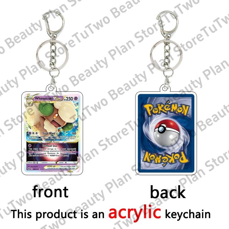 Anime Cartoon Venusaur Bulbasaur Charizard Mewtwo Pocket Monsters Acrylic Keychain Accessories Pendant Key Ring Charm Gifts Toys