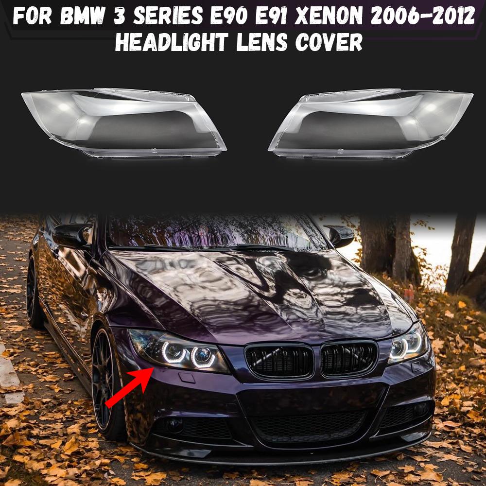 Левая/Правая прозрачная крышка фары ксеноновой фары автомобиля для BMW 3 серии E90 E91 2006-2012 Facelift Корпус автомобильной фары Прозрачный абажур