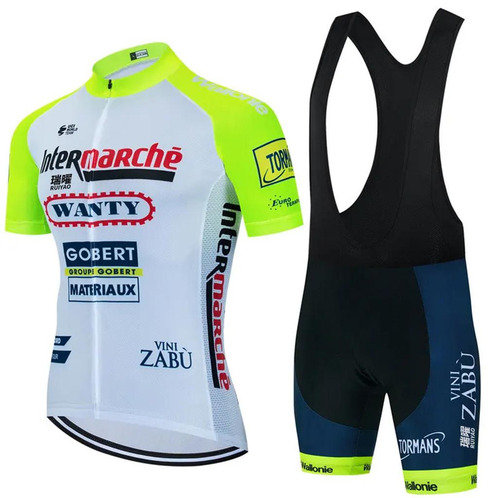 Tour De France Team Clothing Spring and Summer Men's Road Bike High Elastic Quick Drying Breathable Cycling Suit Bicycle Suit