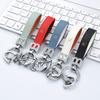 Simple Anti-lost Number Plate Keychain for Men Car Pendant Buckle Key Ring Lanyard