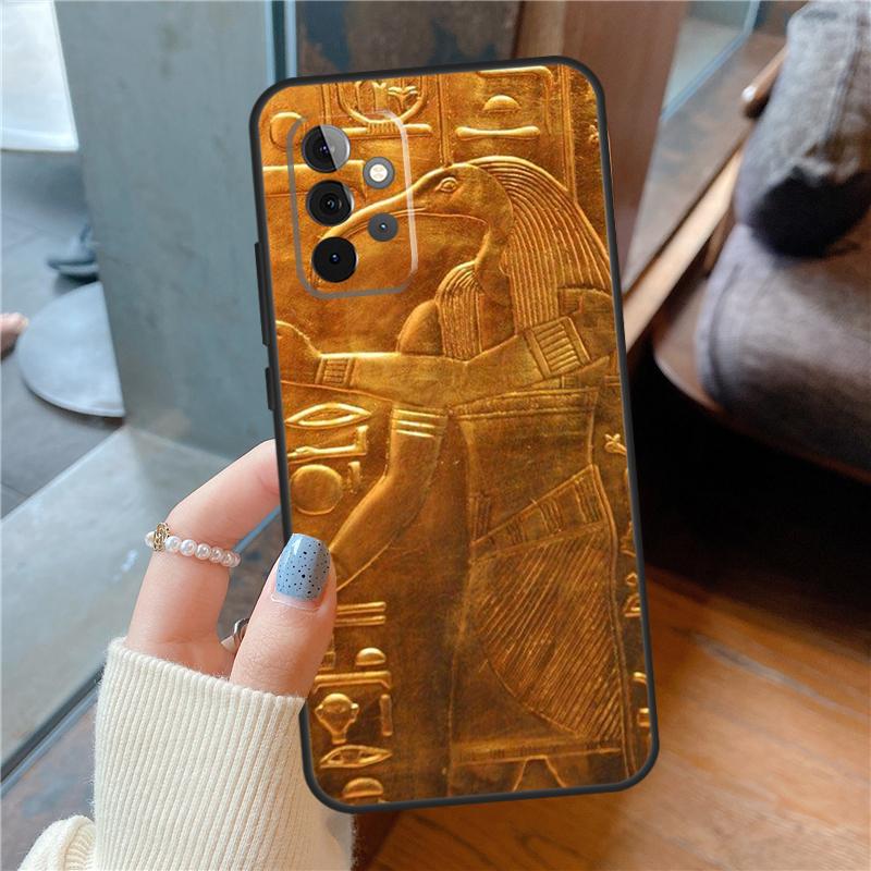 Кейс с фреской фараона Египта для Samsung Galaxy A54 A34 A14 A53 A33 A73 A13 A51 A71 A12 A22 A32 A42 A52 A50 Задняя крышка