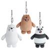 We Bare Bears Plush Keychains Grizzly, Ice Bear, And Panda Options!