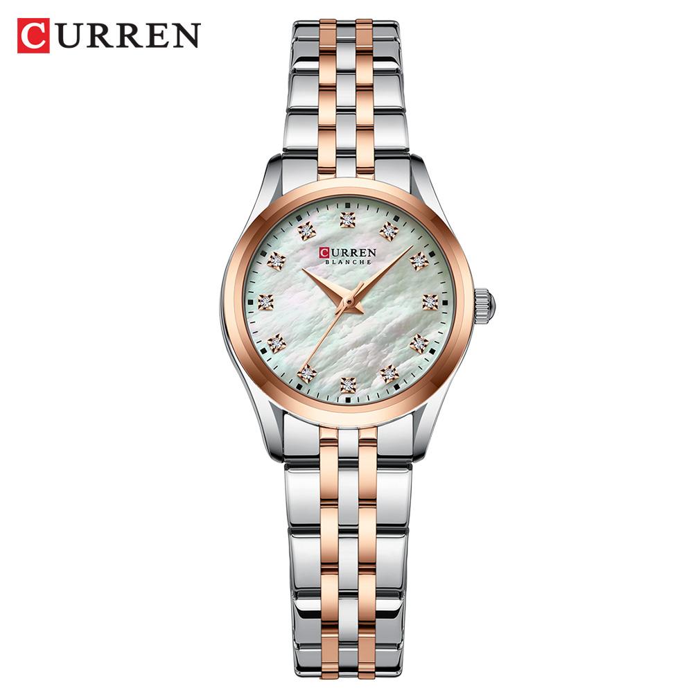 CURREN Fashion Elegant Watch for Women Japanese Movement Stainless steel Strap Luxury Ladies Bracelet Quartz Watches Reloj Mujer