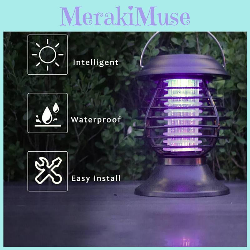 Solar Powered Mosquito Zapper Led Garden Light For Outdoor Pest Control