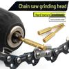 Electric Chain Grinder and Round File Set for Chainsaw Teeth Maintenance