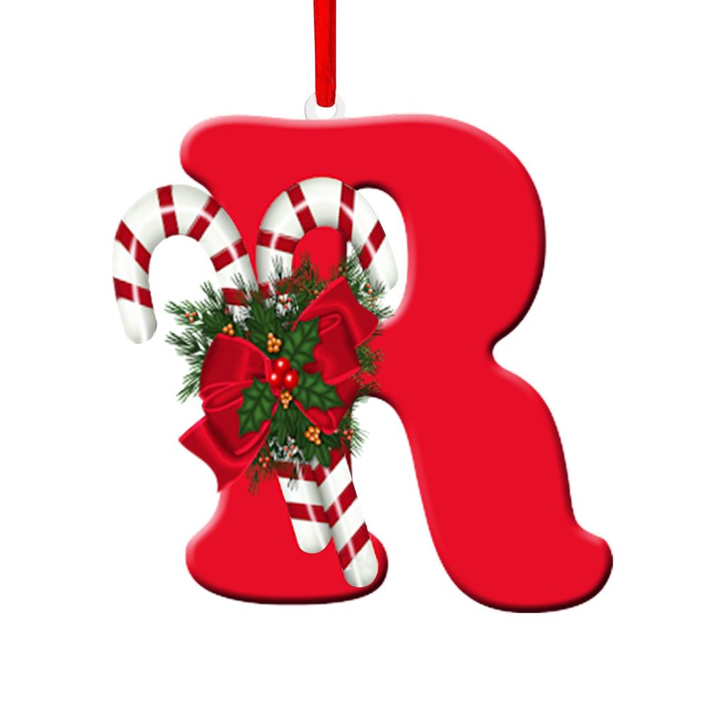 26 Letter Christmas Tree Hanging Personalized Christmas Letter Decoration