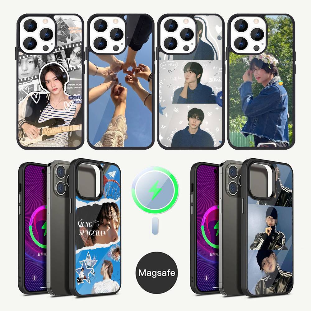 Kpop-R-Riize Wonbin Чехол для телефона для iPhone 16,15,14,13,12,11,Plus,Pro,Max Mini Magsafe Магнитная беспроводная зарядка