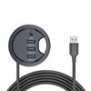 USB 3.0 концентратор для рабочего стола со считывателем SD/TF карт для офисного компьютера