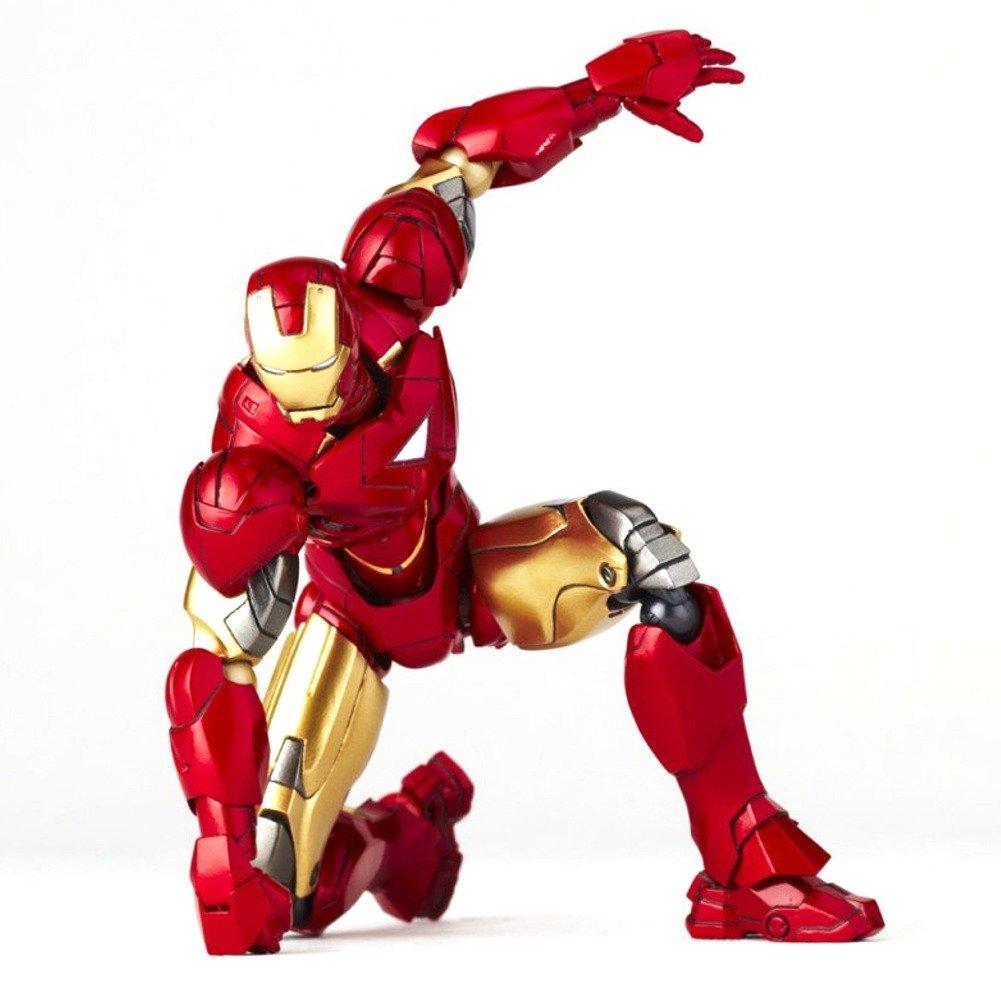 Спецэффекты Revoltech 024 Железный человек 2 Железный человек Марк 6 окрашенная фигурка немасштабная ABS&PVC