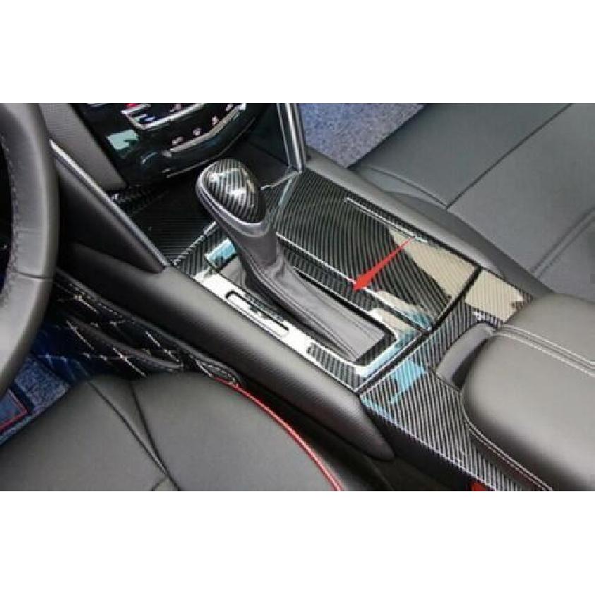 Carbon Fiber Console Gear Shift Frame Cover Trim 1PCS For Cadillac XTS 2013-