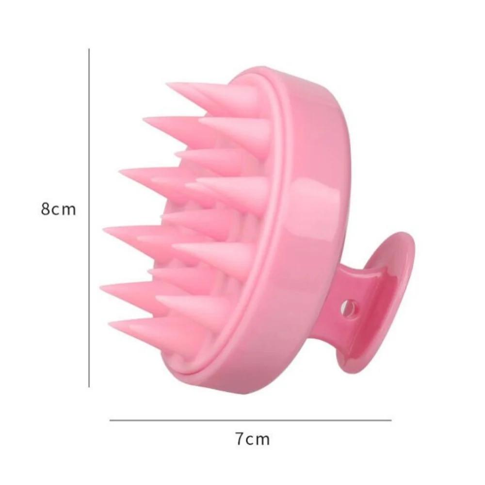 Head Scalp Massage Comb Silicone Shampoo Brush Hair Washing Comb Bath Shower Brush Salon Hairdressing Bath Spa Anti-Dandruff Shampoo Hair Clean Care