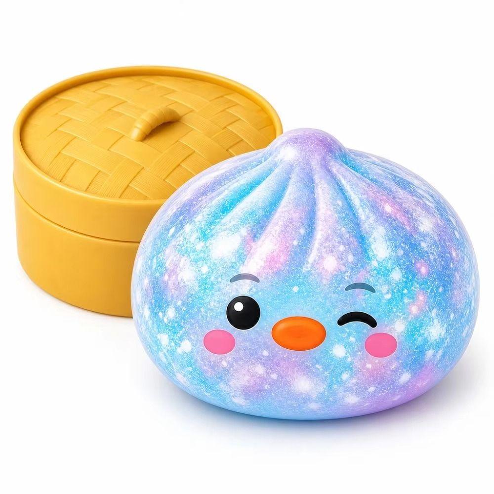 Slow Rising Steamed Bun Squeeze Toy Simulation Dumplings Dumpling Squishy Toy Hand Relax