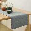 Table Runner, Dining Table Decoration, Solid Linen Cloth, Stylish Table Accessory, Nordic Style (31 x 180cm, Navy)