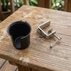 Long-Lasting Desktop Cup Holder with Metal Clamp Sturdy Cylindrical