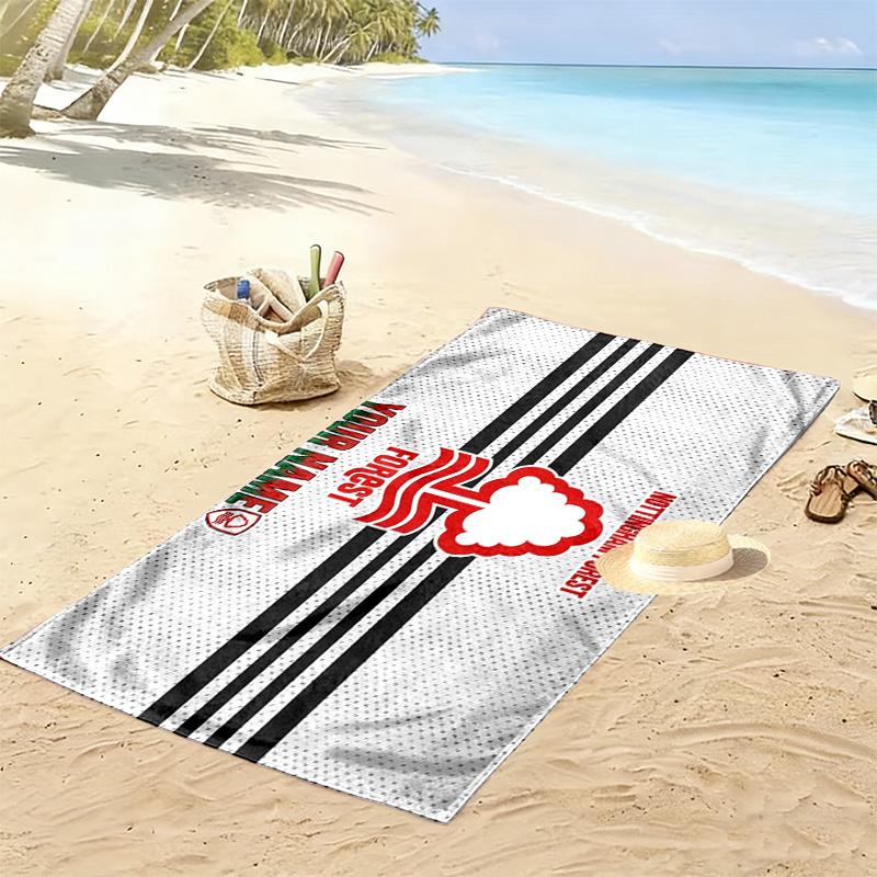 Nottingham Forest FC Print Beach Towel, Large Soft Quick Dry Towel for Beach Camping Swimming