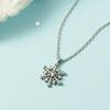 Women's Fashion Snowflake Necklace: Japanese & Korean Design, Elegant Light Luxury, Perfect Christmas Gift