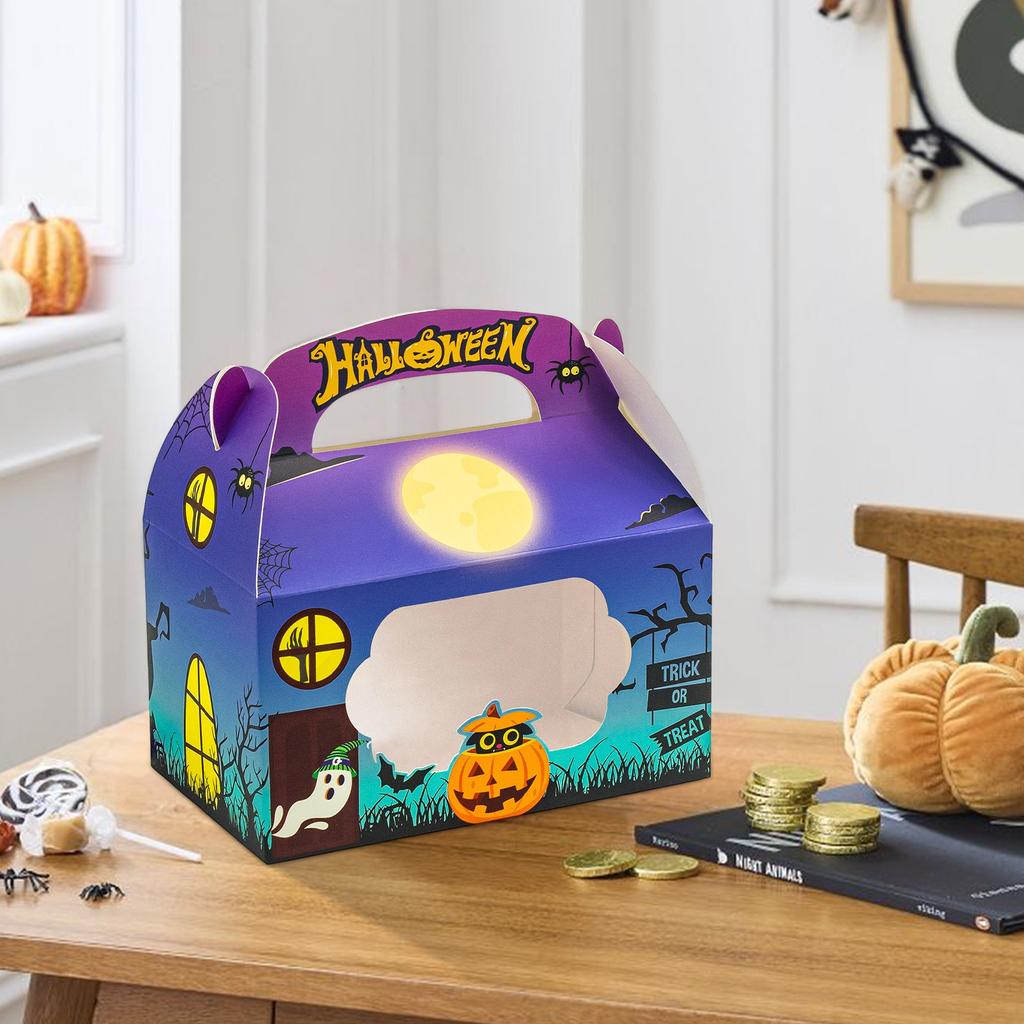 Halloween Candy Box Halloween Handbag Box Hand-held Gift Box